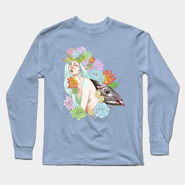 The Moth Long Sleeve T-Shirt by SeriSeli